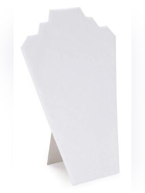 Darice White Velvet Jewelry Necklace Easel Display Stand, 12.5”,NWT